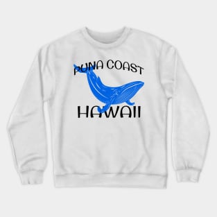 Puna Coast Hawaii Whale Crewneck Sweatshirt